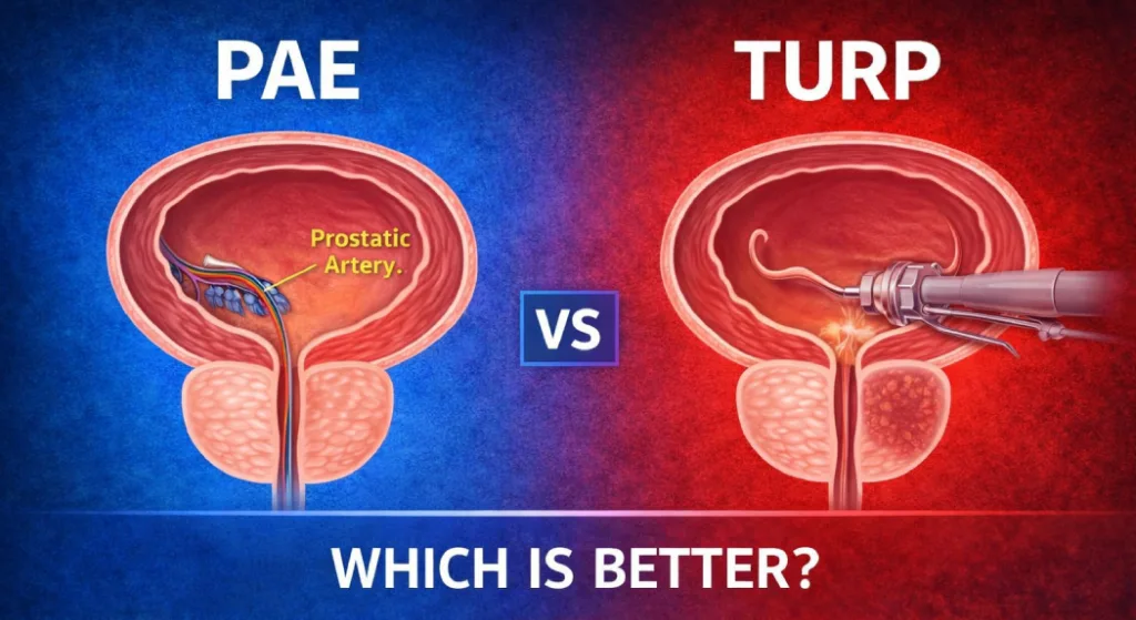 PAE vs TURP_ Which Is Better for Enlarged Prostate PAE vs TURP: Which Is Better for Enlarged Prostate?