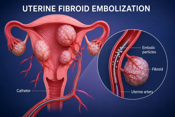 Uterine fibroid embolization in Kandivali