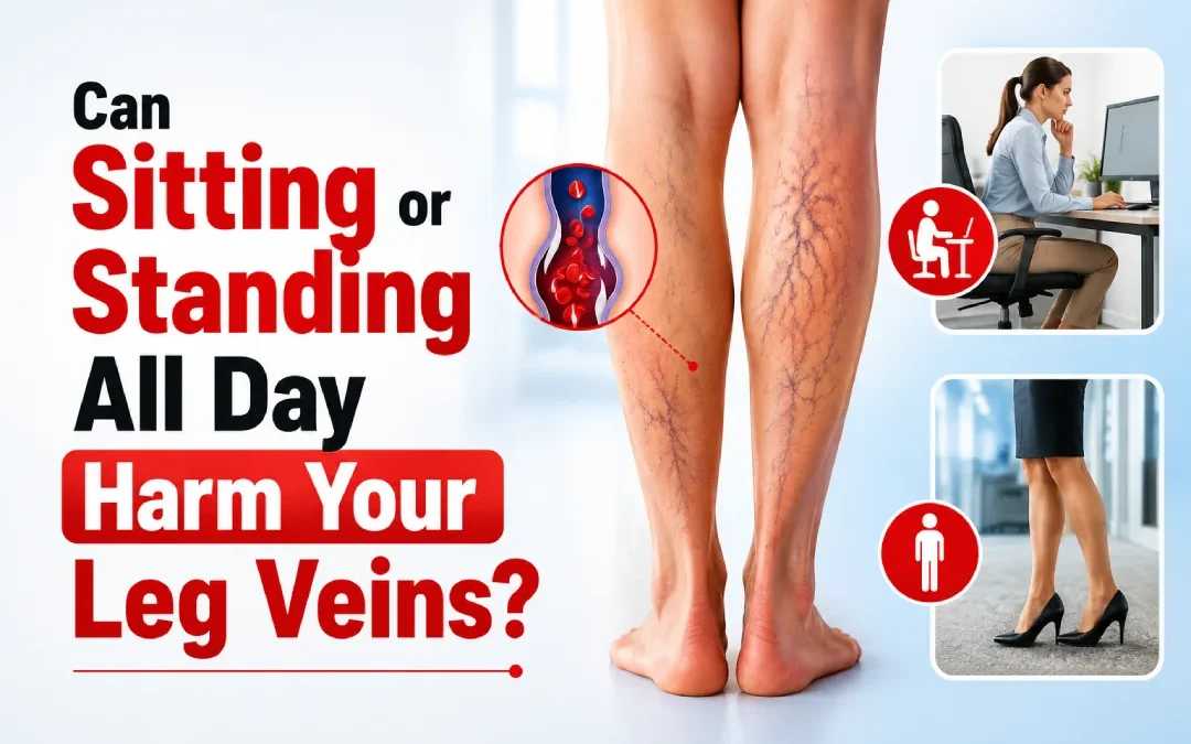 Can Sitting or Standing All Day Harm Your Leg Veins?