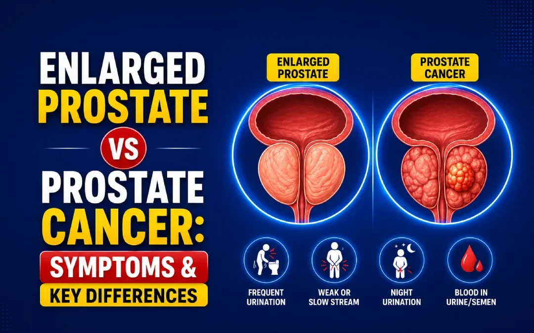 Enlarged Prostate vs Prostate Cancer: Symptoms & Key Differences